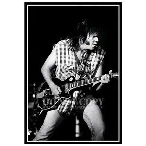 Neil Young Photograph 11 X 16 | Crazy Horse Live Concert Portrait | Poster Art